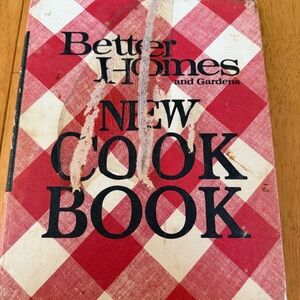 Vintage 1968 Better Homes and Gardens New Cook Book Red Plaid Binder Cookbook Me